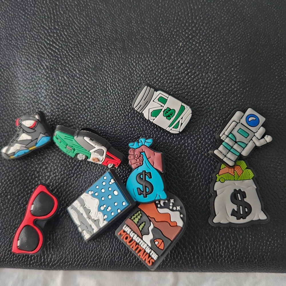Lot Of Croc‎  Charms - Mixed Lot Of 9 Different Charms